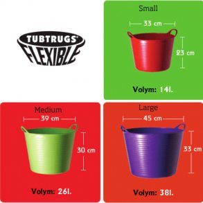 TUBTRUGS plastspande, LARGE 38 L 