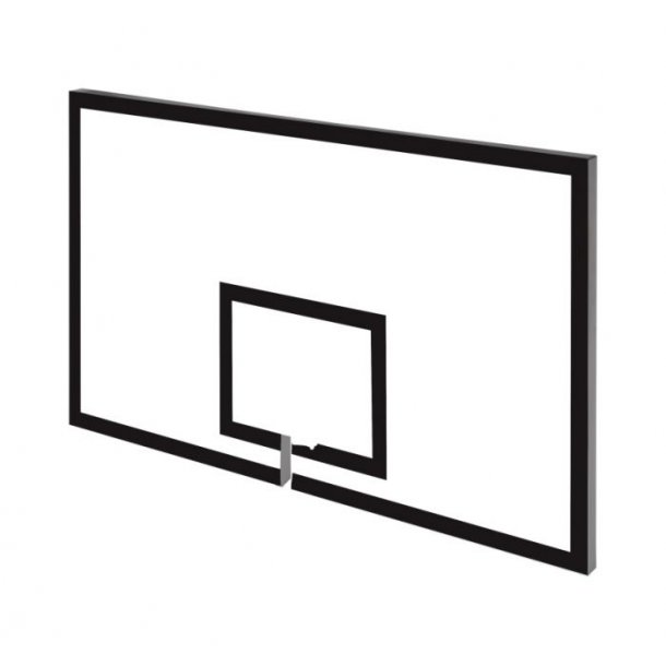 BASKETBALL PLADER (MDF) M/KURV UDSPARING