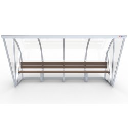 Spillerkabine (4 m) m/tr�b�nk (s�t)