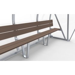 Spillerkabine (4 m) m/tr�b�nk (s�t)