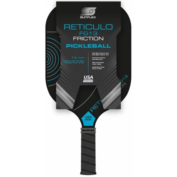 SUNFLEXPICKLEBALL BAT RETICULO FG13 FRICTION