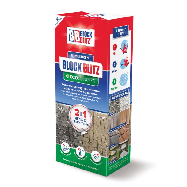BLOCK BLITZ Eco Cleaner fliserens (pakke)